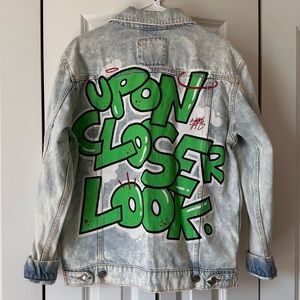 Printed denim jacket, Zara, Man department, size S!